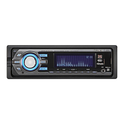 Sony CDXGT820IP - Xplod GT Series Head Unit operating instructions