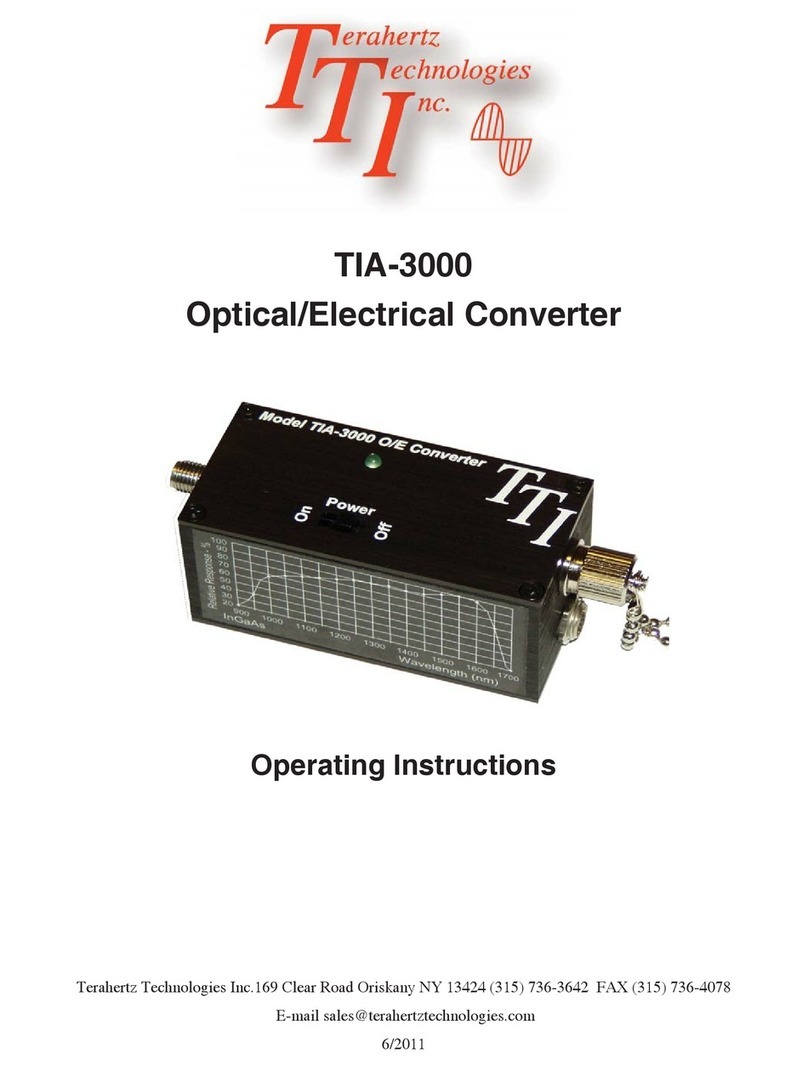 TTI TIA-3000 operating instructions