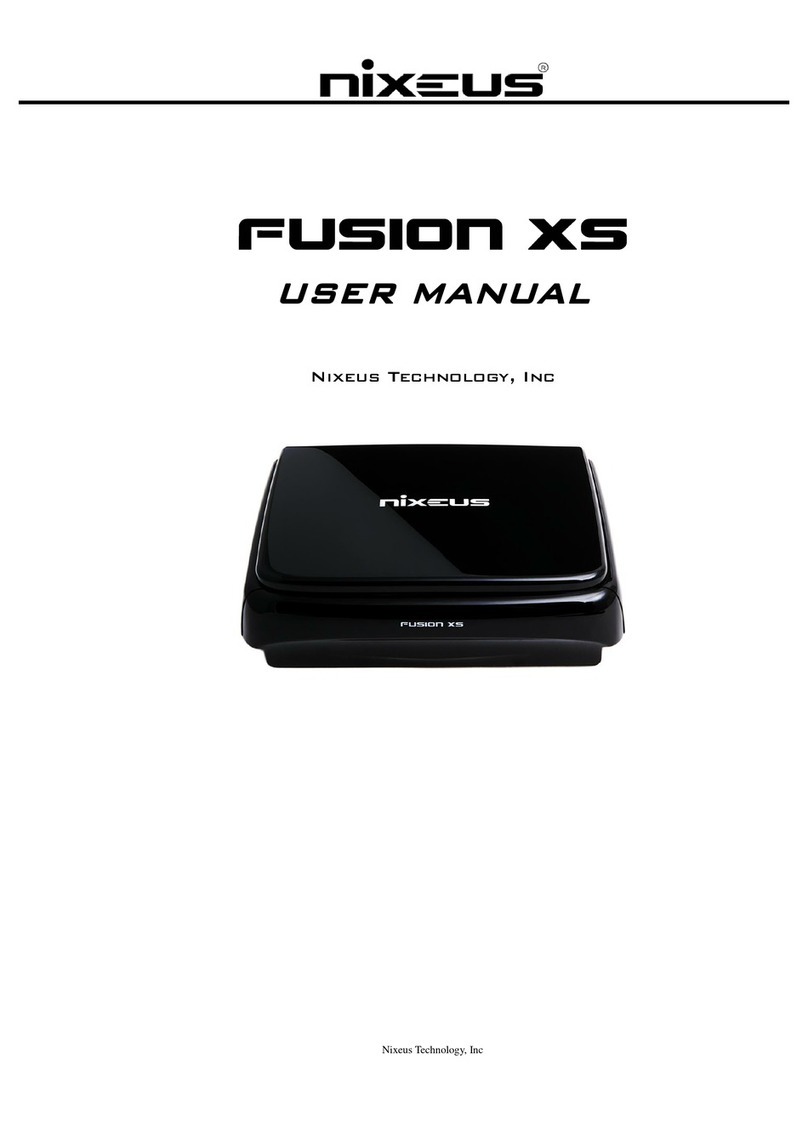 Nixeus Fusion XS user manual