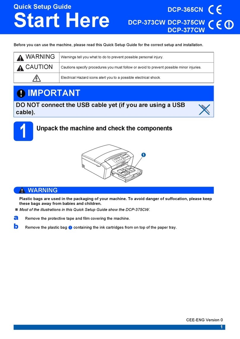 Brother DCP-365CN User manual