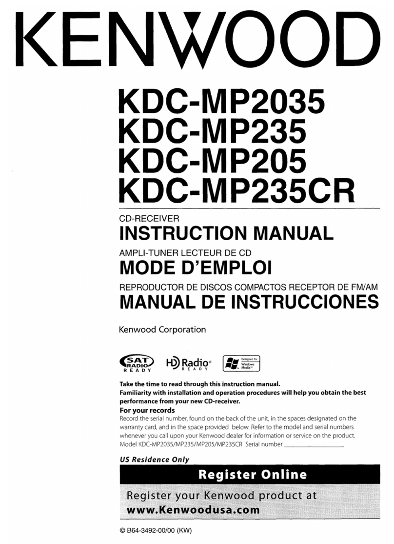 Kenwood KDC-MP2035 instruction manual