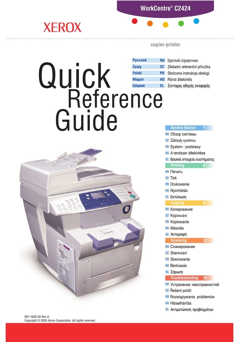 Xerox WORKCENTRE C2424 User manual