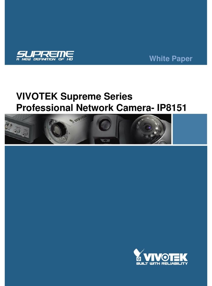 Vivotek Supreme IP8151 Quick reference guide