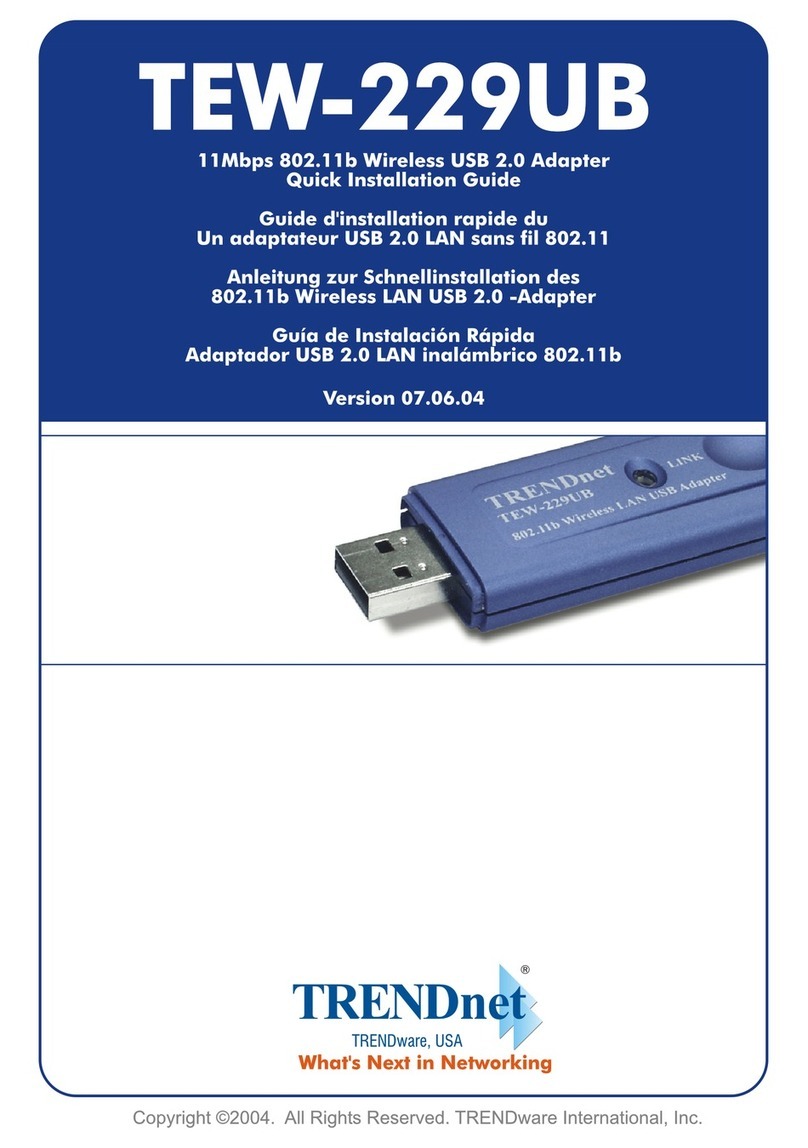 TRENDnet TEW-229UB User manual