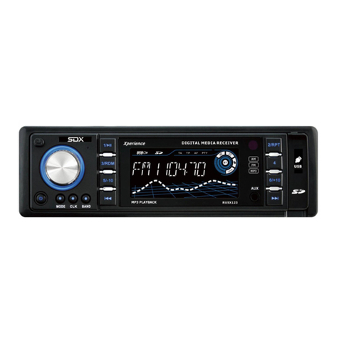 SDX Audio RUSX123 User manual and installation instructions