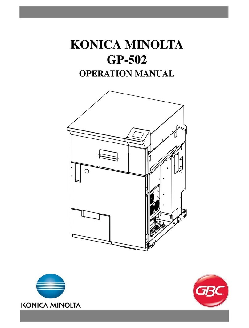 Konica Minolta GP-502 User manual