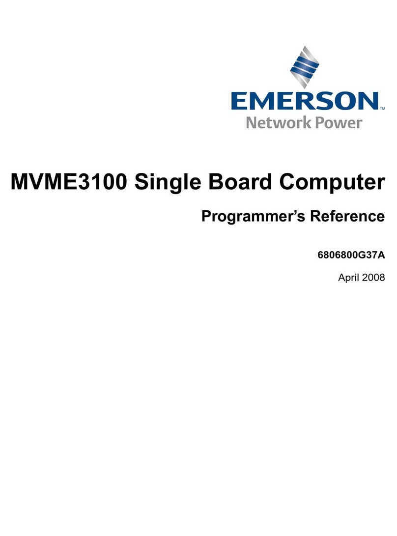 Emerson MVME3100 Series Programmer's reference guide