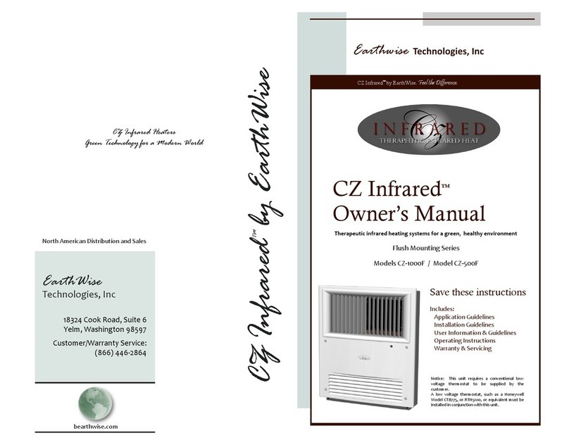 Earthwise Technologies CZ Infrared CZ-1000F owner's manual Earthwise Technologies CZ Infrared CZ-1000F owner's manual