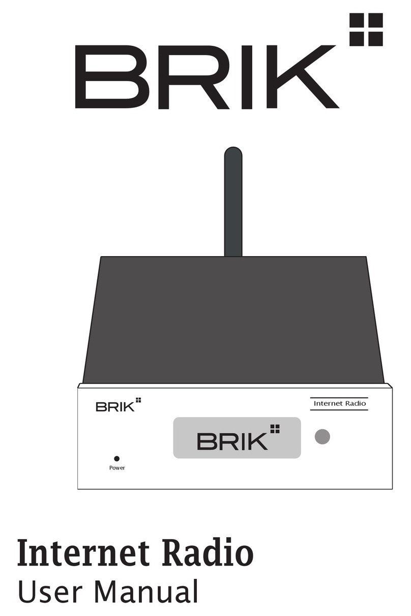 Brik Internet radio user manual