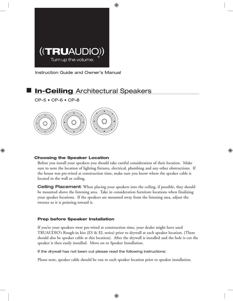 TRU Audio CP-5 Instruction guide and owner's manual