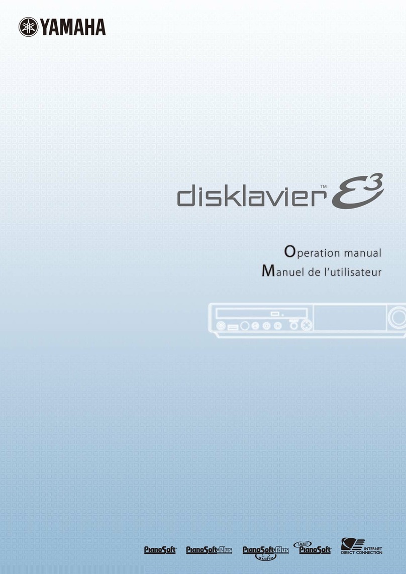 Yamaha Disklavier E3 User manual