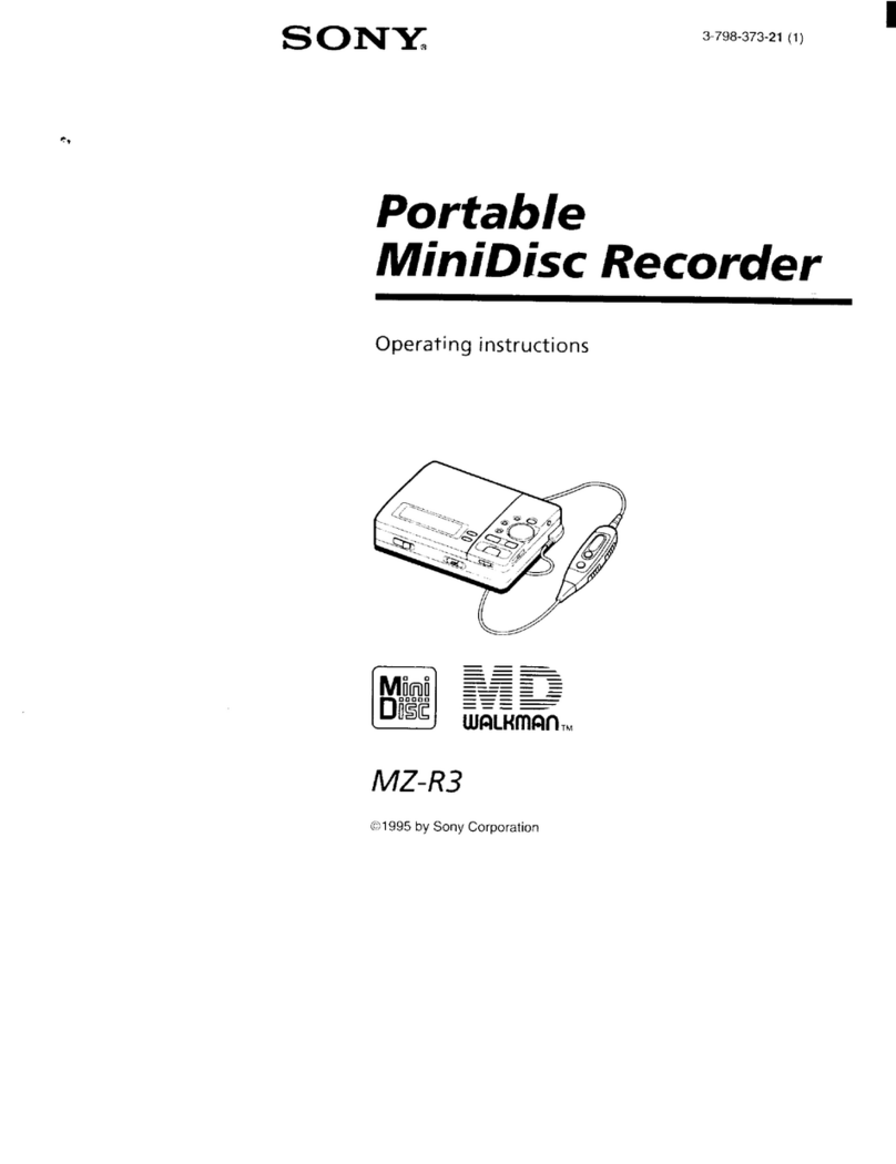 Sony MZ-R3 User manual