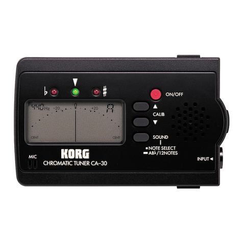 Korg CA-30 User manual