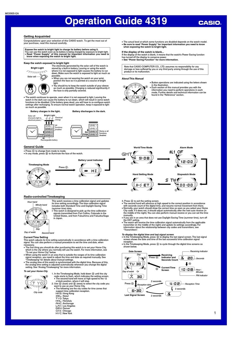 Casio 4319 User manual Casio 4319 User manual