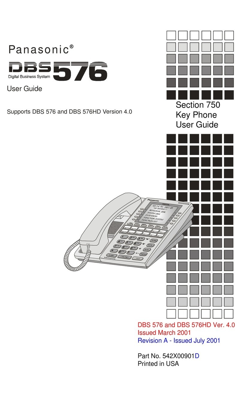 Panasonic DBS 576 User manual