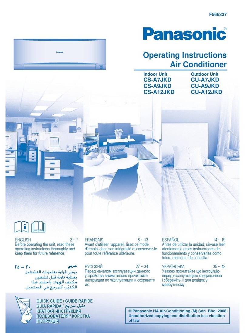Panasonic CU-A7JKD User manual