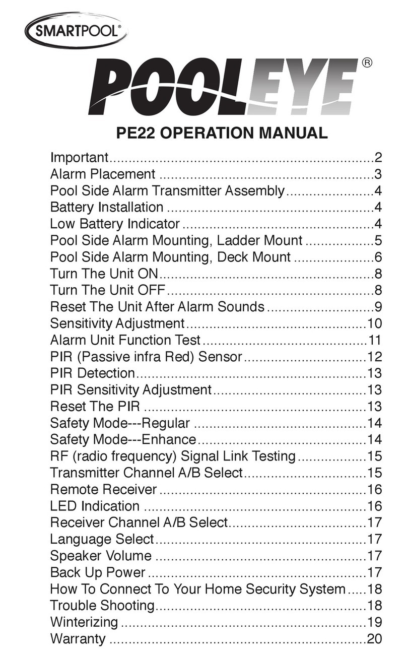 SmartPool PoolEye PE22 Operation manual