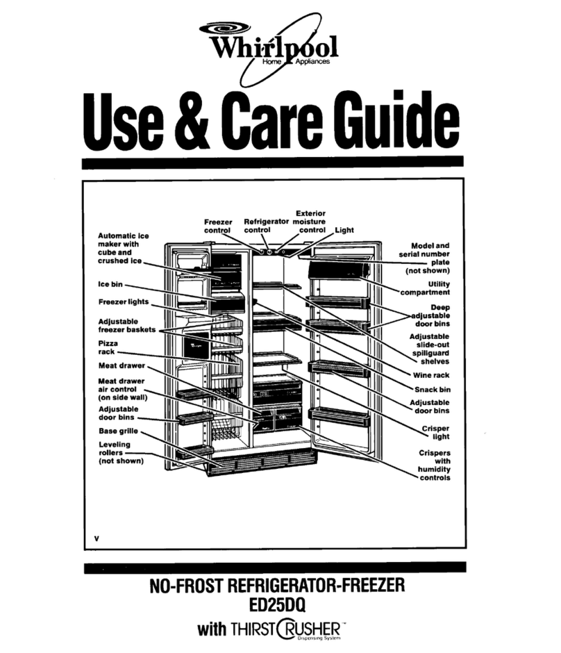 Whirlpool ED25D Use & care guide