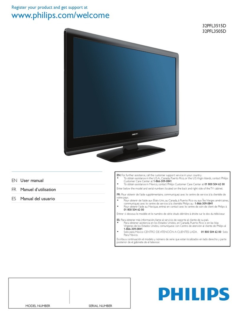 Philips 32PFL3505D User guide