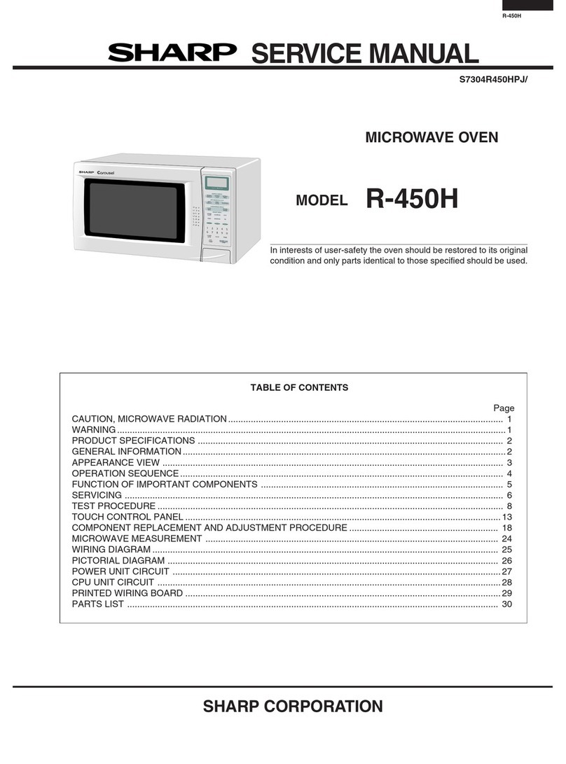 Sharp R-450H User manual