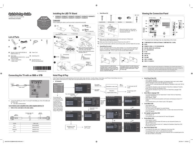 Samsung HG26NA470 User manual