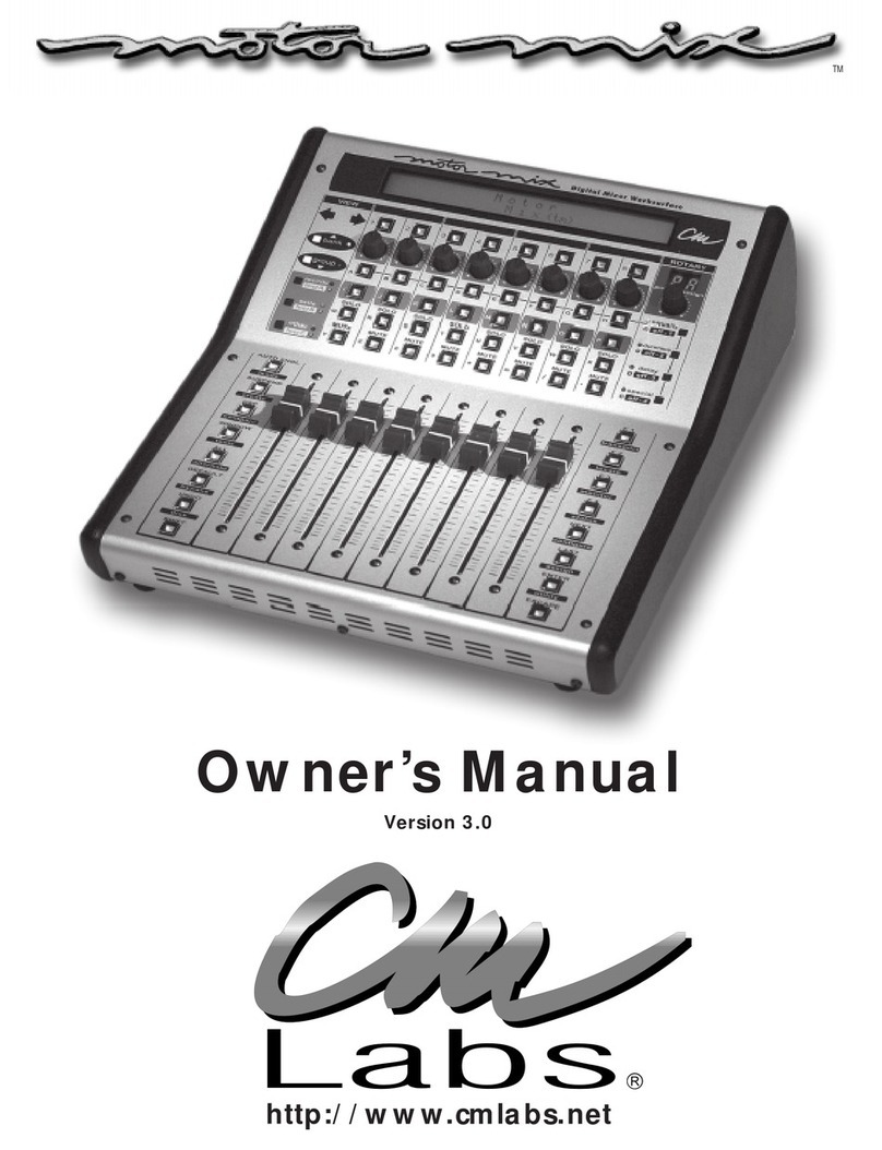CM Labs motor mix owner's manual