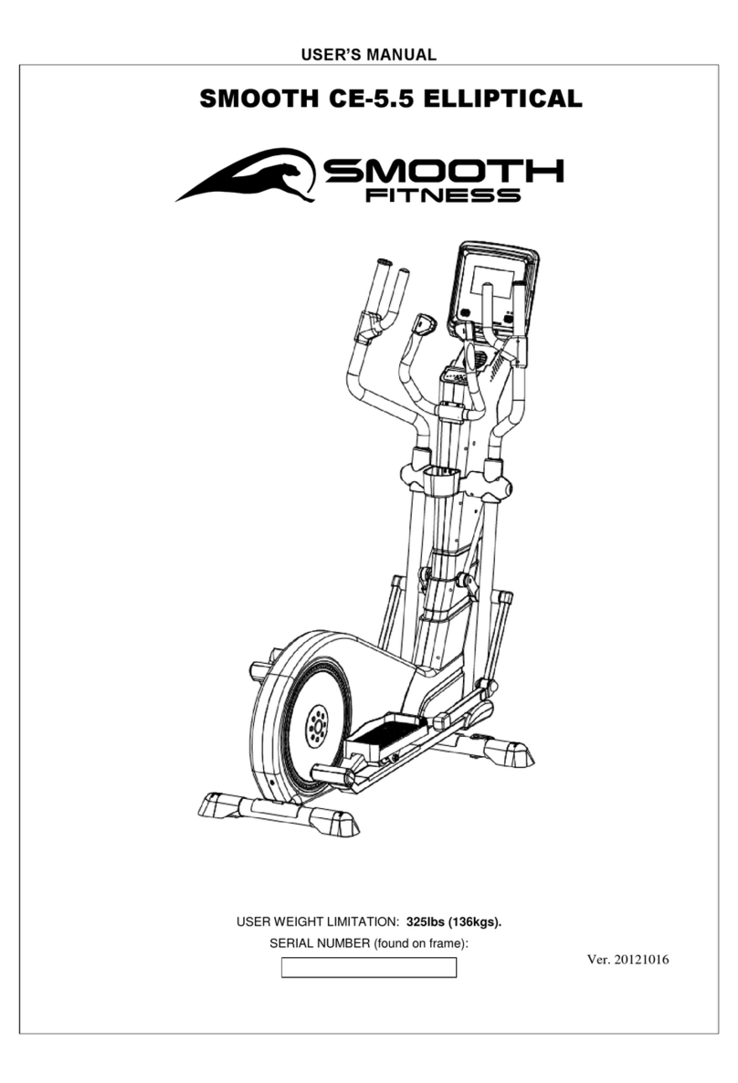 Smooth Fitness CE-5.5 Elliptical user manual