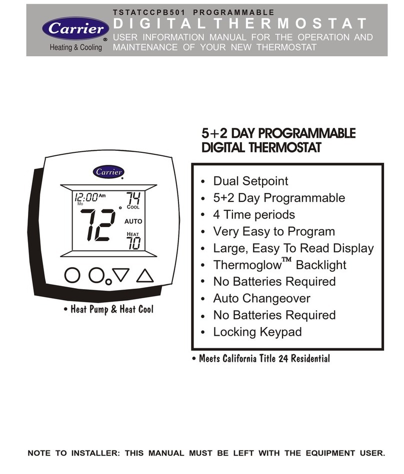 Carrier TSTATCCPB501 Guide