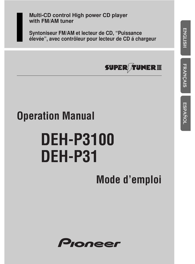 Pioneer DEH-P3100 Operation manual