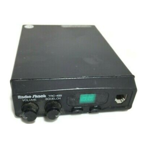 Radio Shack TRC-499 User manual