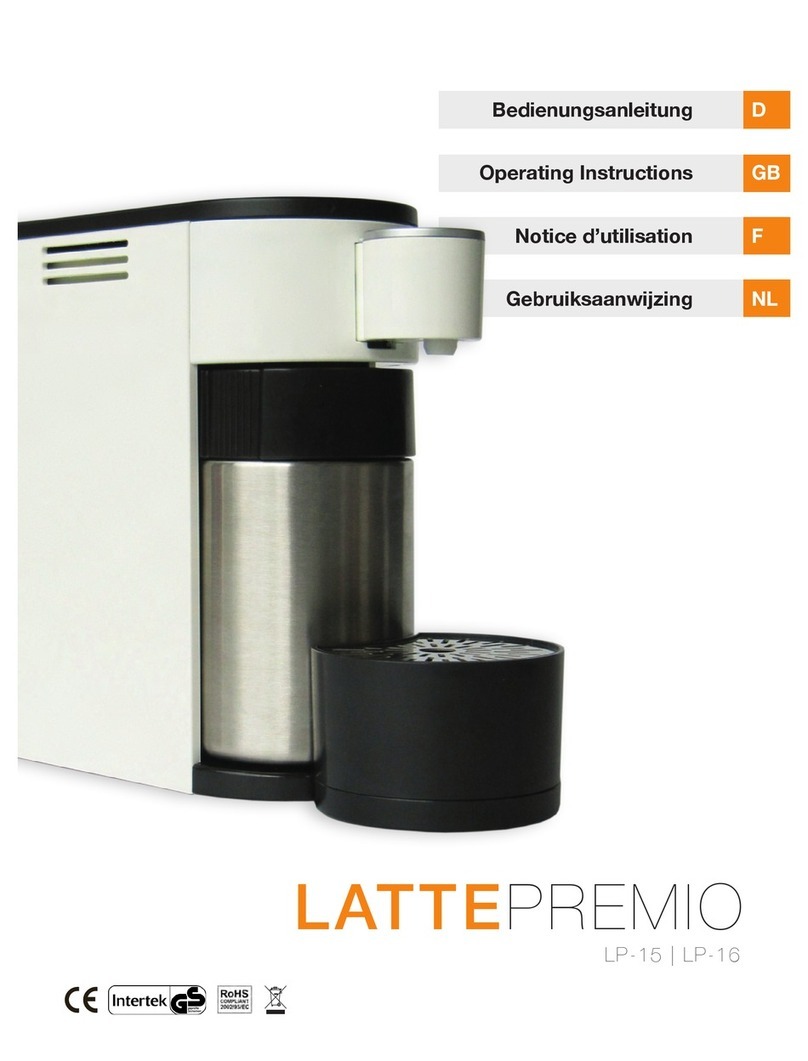 LattePremio LP-15 operating instructions
