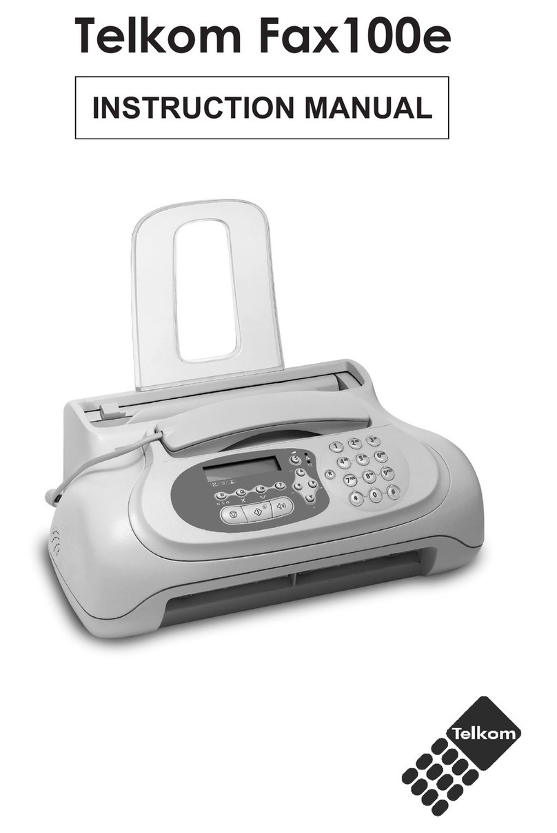 Telkom Fax100e instruction manual