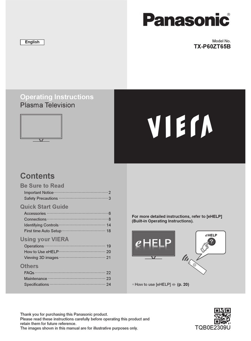 Panasonic Viera TX-P60ZT65B User manual