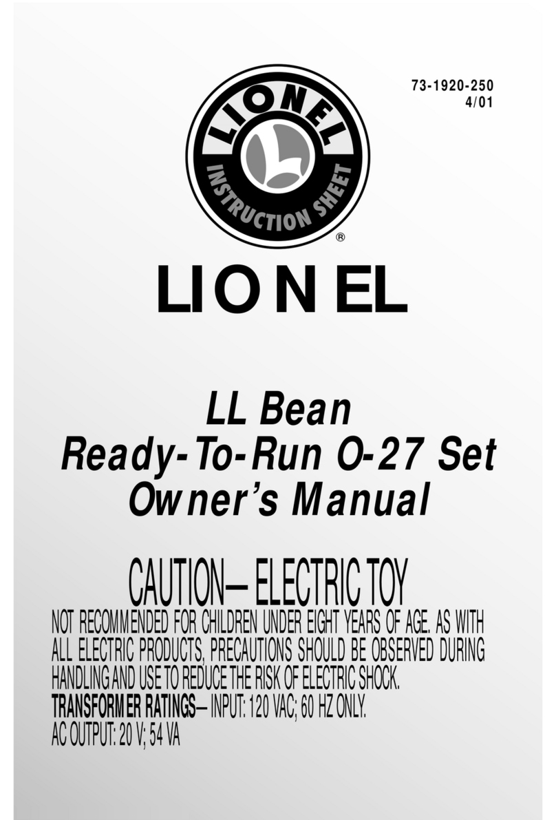 Lionel LL Bean Ready-To-Run O-27 Set owner's manual