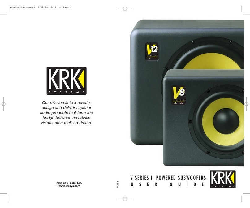 KRK V8S User manual