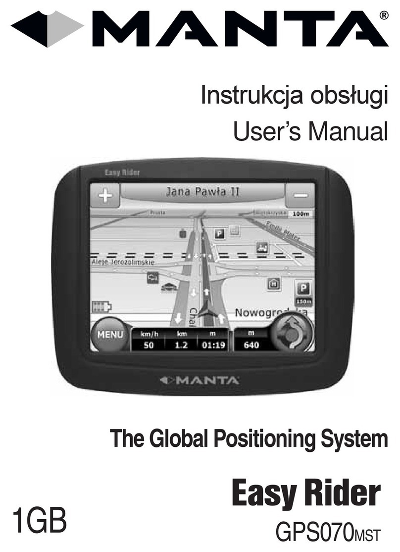 Manta GPS070MST Easy Rider User manual