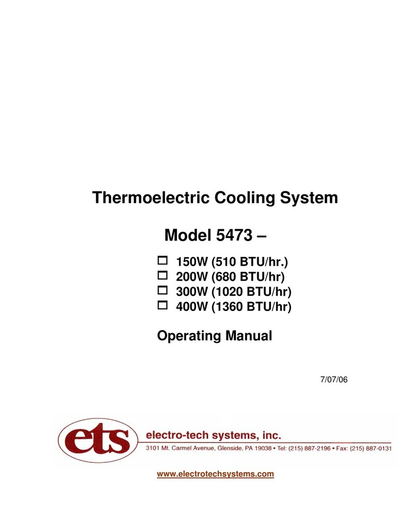 Electro-Tech systems 5473 Series operating manual