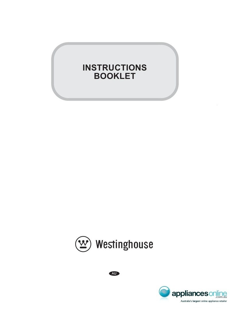 Westinghouse Cooker Instruction booklet