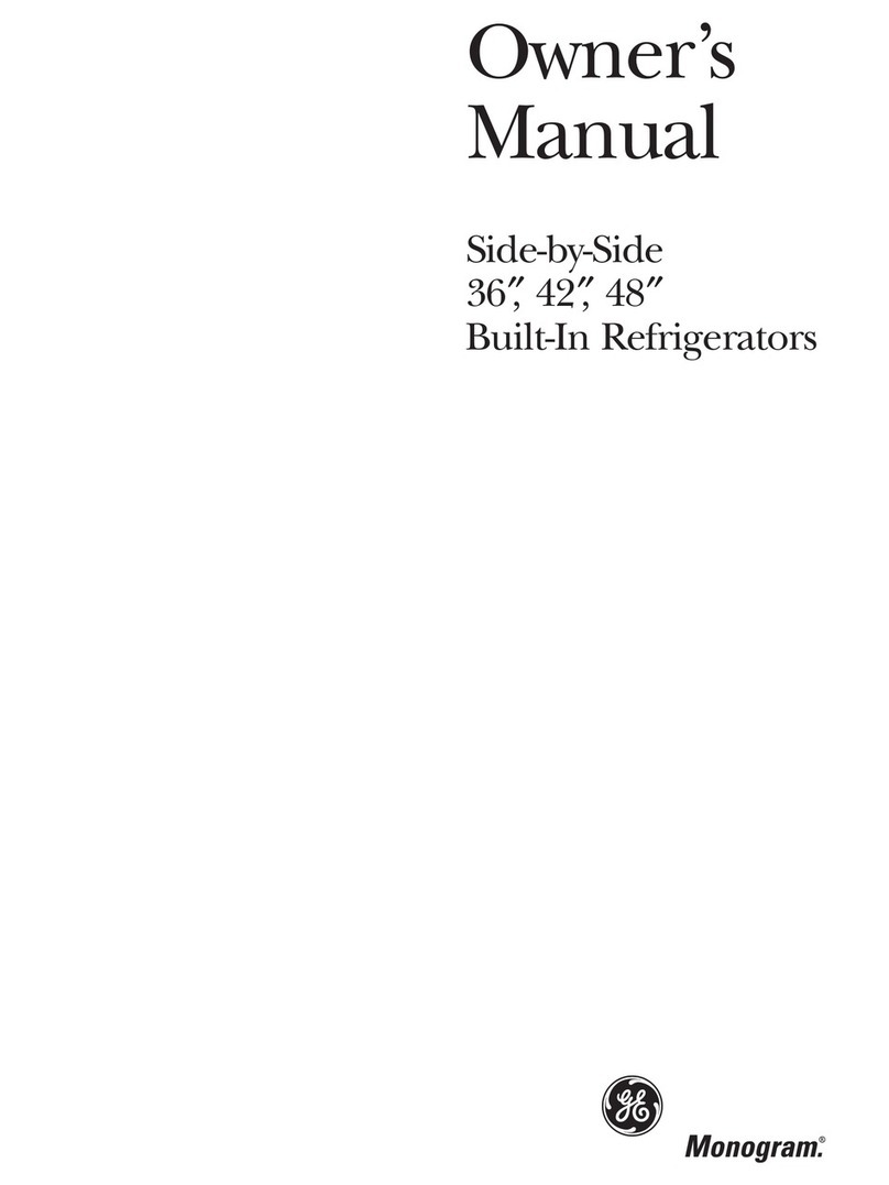 GE Side-by-Side 36" User manual