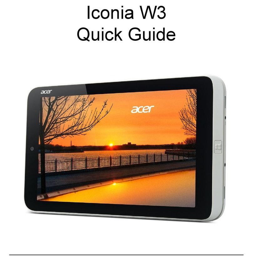 Acer Iconia W3 quick guide