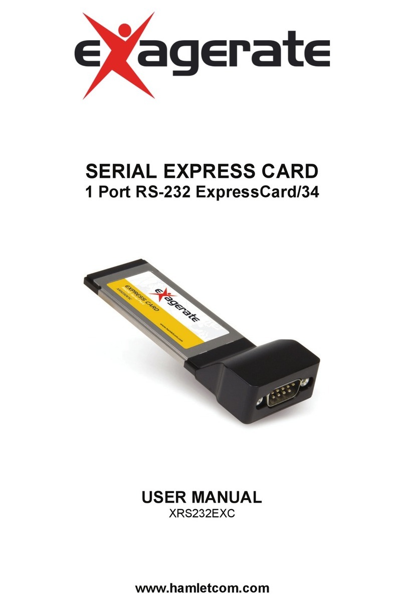 Exagerate XRS232EXC User manual