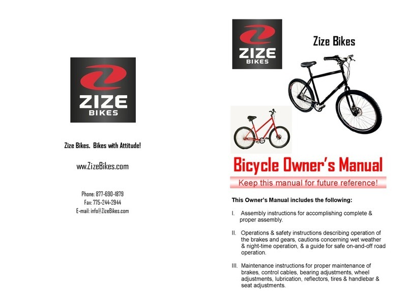 Zize Bicycle owner's manual