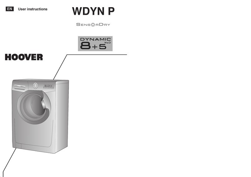 Hoover WDYN P User manual