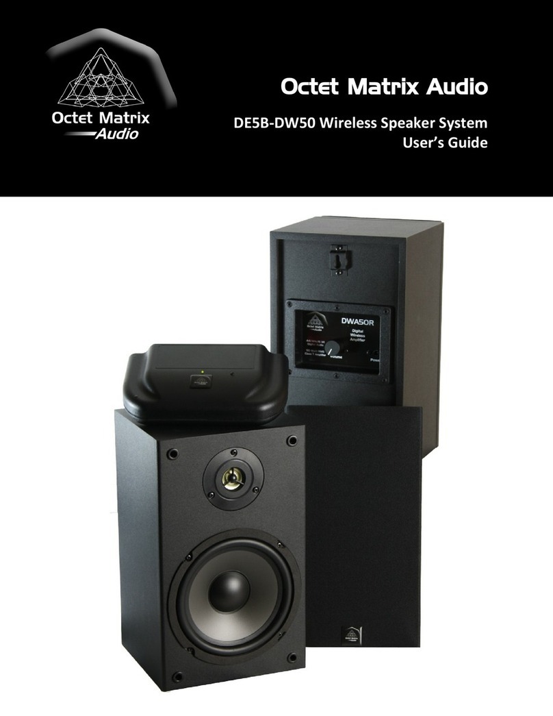 Octet Matrix Audio DE5B-DW50 User manual
