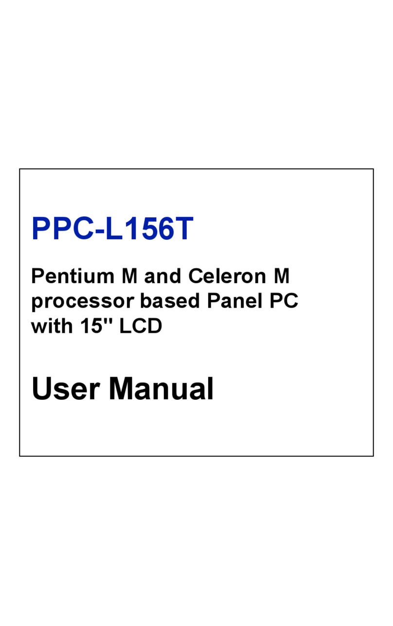 Advantech PPC-L156T User manual