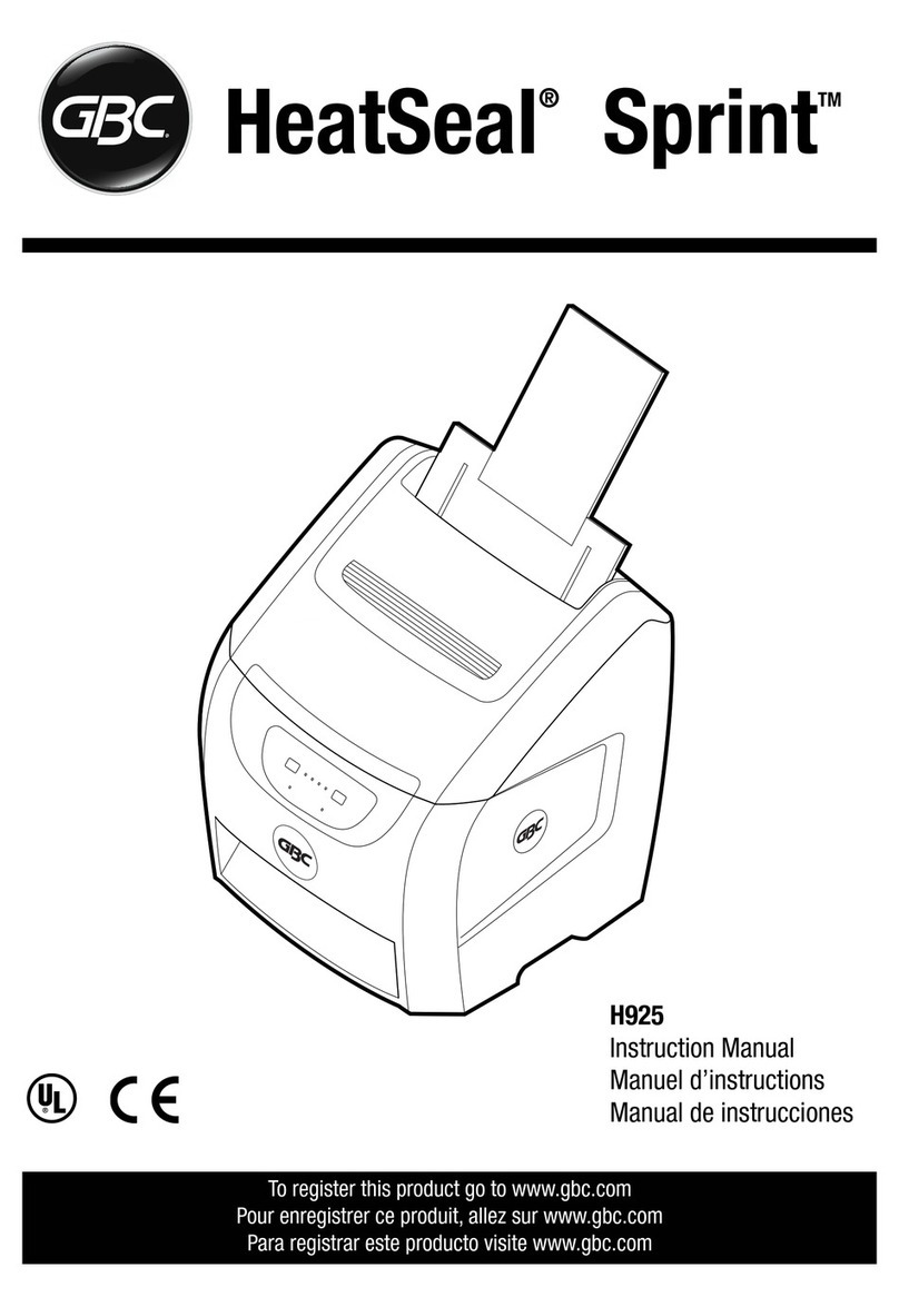 GBC HeatSeal Sprint H925 User manual GBC HeatSeal Sprint H925 User manual