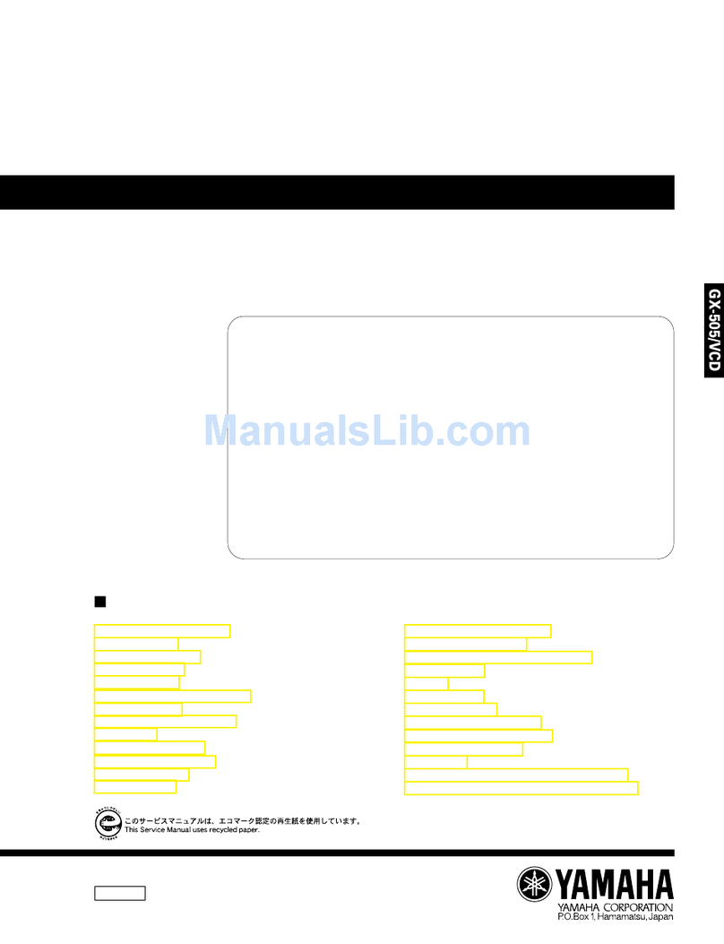 Yamaha GX-505 Service manual