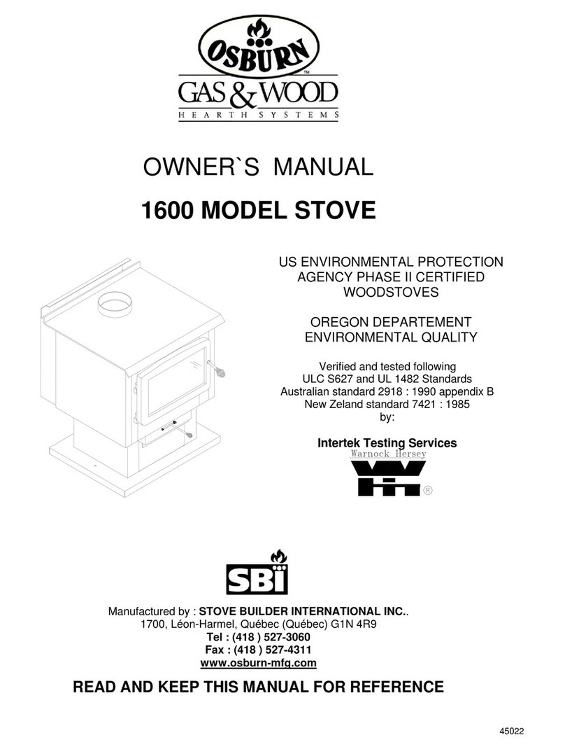 Osburn 1600 User manual