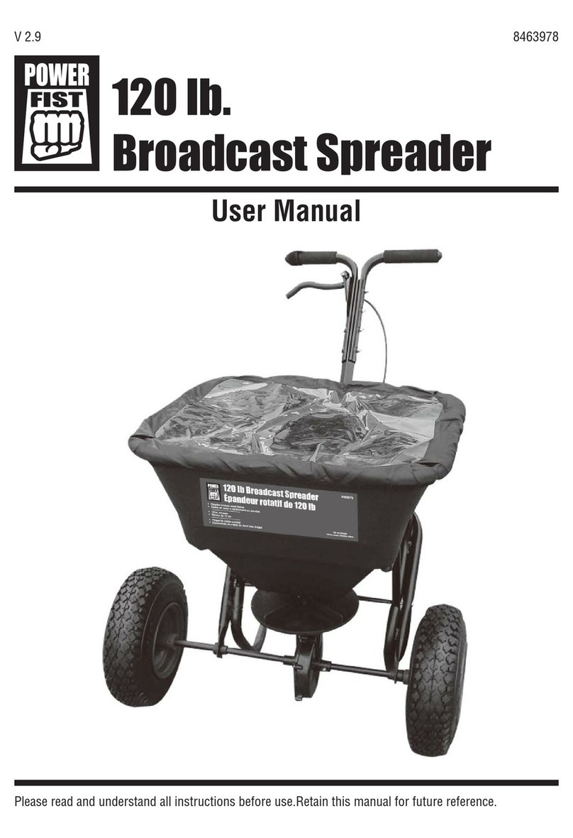 Power Fist 120 lb. Broadcast User manual