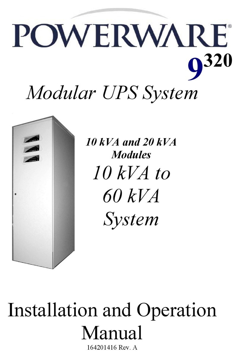 Powerware 9320 User manual